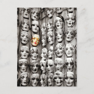 Carte Postale Masques Mardi Gras