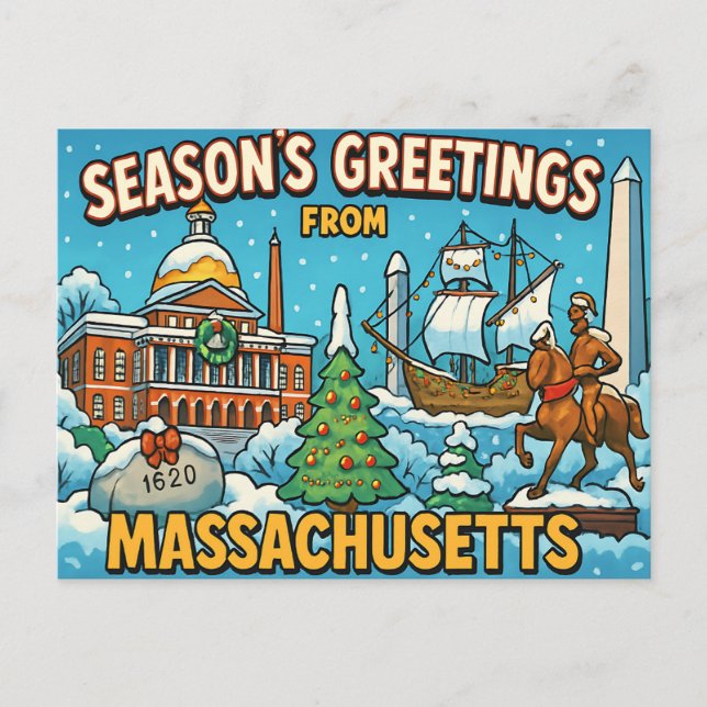 Carte postale MASSACHUSETTS (Devant)