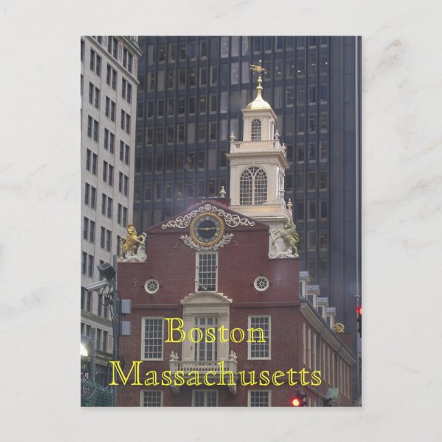 Carte Postale Massachusetts de Boston (Devant)
