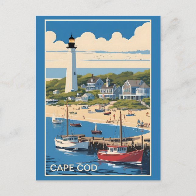Carte Postale Massachusetts de Cape Cod (Devant)
