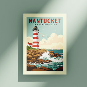 Carte Postale Massachusetts de Nantucket vintage