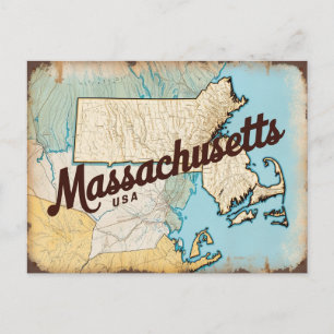 Carte Postale Massachusetts, États-Unis