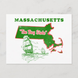 Carte Postale Massachusetts Le design de Bay State