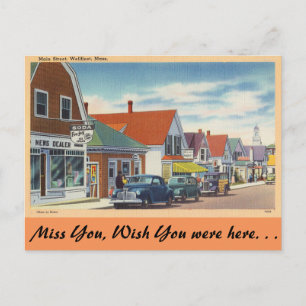 Carte Postale Massachusetts, Main Street, Wellfleet
