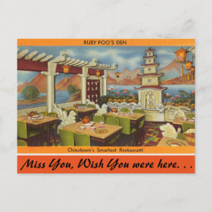 Carte Postale Massachusetts, Ruby Foo's Restaurant, China Town