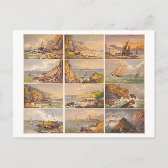 Carte postale Massachusetts Seashore Uncut Trade C (Devant)