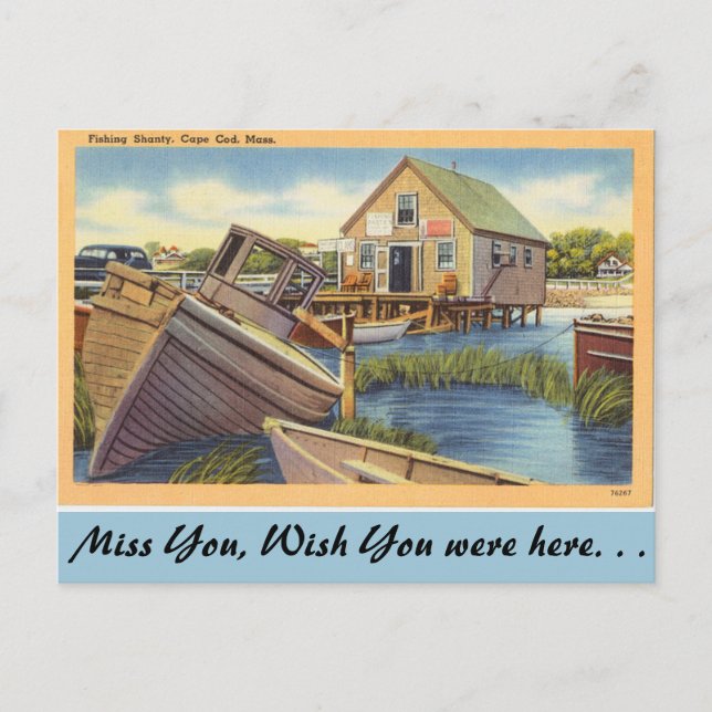 Carte Postale Massachusetts, Shanty, Cape Cod (Devant)