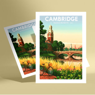 Carte Postale Massachusetts vintage de Cambridge
