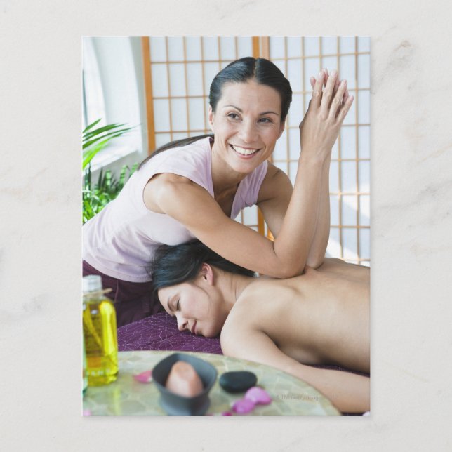 Carte Postale Massage au spa 2 (Devant)