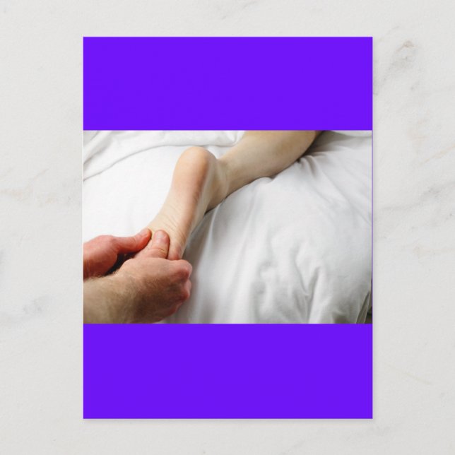 Carte Postale Massage des pieds (Devant)