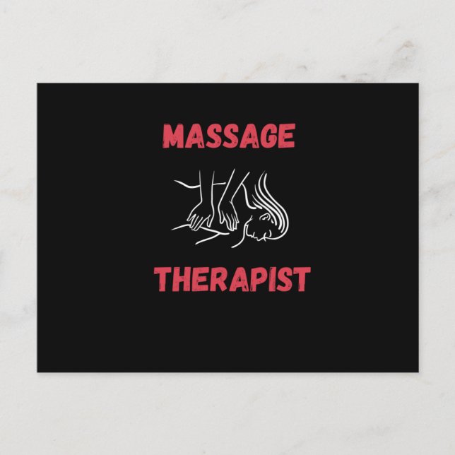 Carte Postale Massage du thérapeute (Devant)