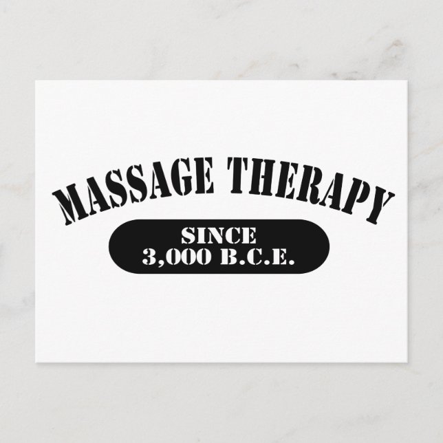 Carte Postale Massage thérapeutique depuis 3,000 B.C.E. (Devant)
