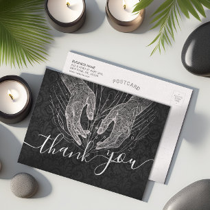 Carte Postale Massage Thérapie Guérison Mains Énergie Spa Bien-ê