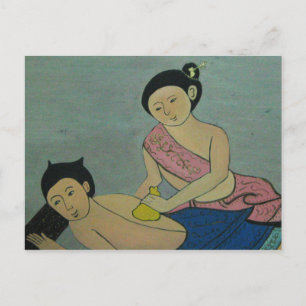 Carte Postale Massage traditionnel thaïlandais