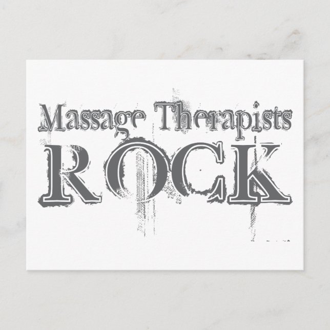 Carte Postale Massages Thérapistes Rock (Devant)
