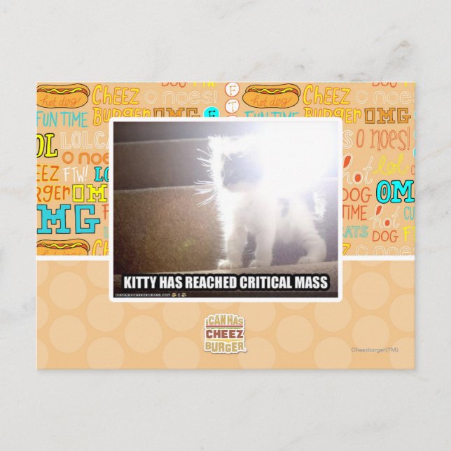 Carte Postale Masse critique Kitty (Devant)