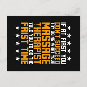 Carte Postale Masseur masseur de masseur de massage amusant