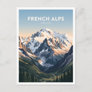 Carte Postale Massif du Mont-Blanc, Alpes françaises, France Cha