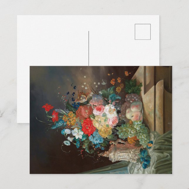 Carte Postale Massive Still Life : Fleurs & Fruits Postcard (Devant / Derrière)