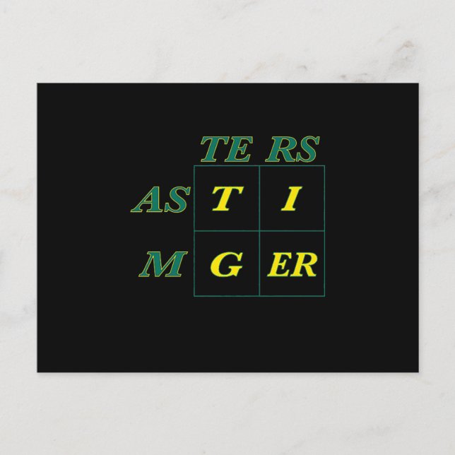 Carte Postale Masters de Tiger Woods (Devant)