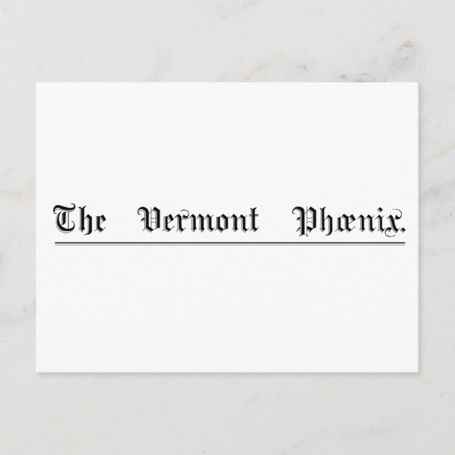 Carte postale Masthead Phoenix Vermont (Devant)