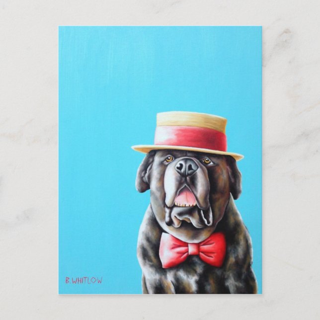 Carte postale Mastiff anglaise - Meathead (Devant)