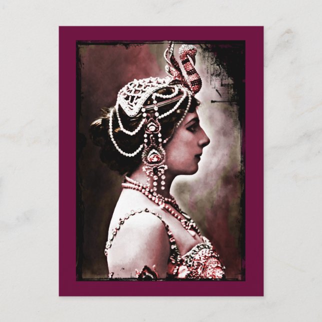 Carte Postale Mata Hari 1910 (Devant)