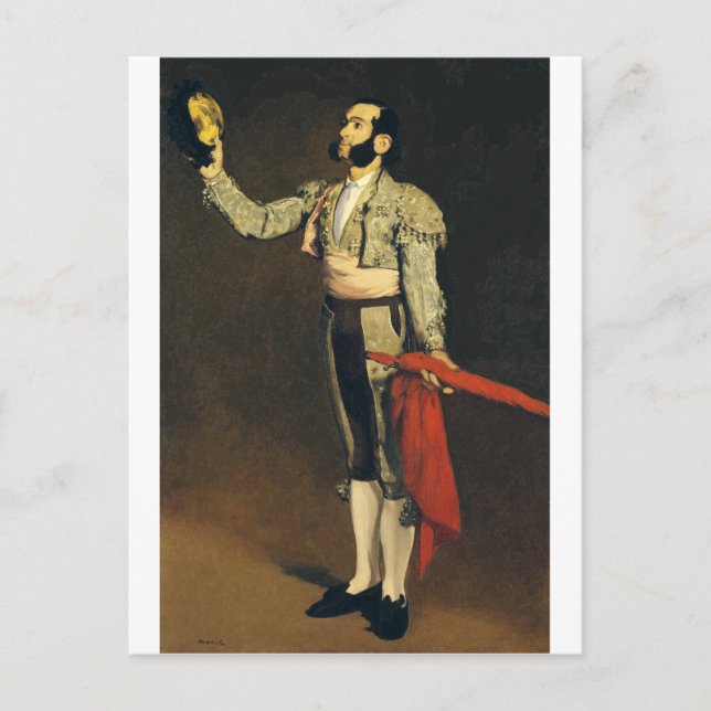 Carte Postale Matador espagnol par Edouard Manet (Devant)
