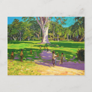 Carte Postale match de cricket Jardins botaniques Dominique