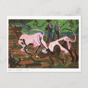 Carte Postale Matelas au printemps par Ernst Ludwig Kirchner