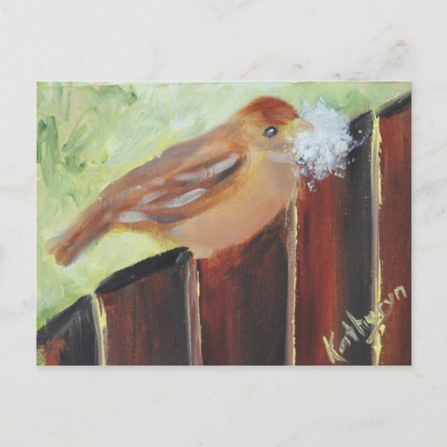 Carte Postale Matériaux de nid (Devant)