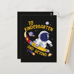 Carte Postale Maternelle et au-delà Astronaute Rentrée scolaire