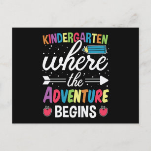 Carte Postale Maternelle Où Commence L'Aventure