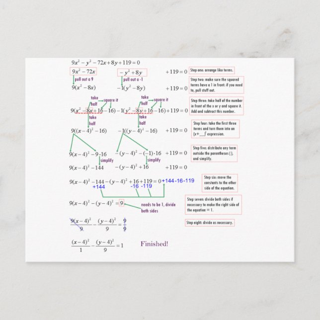 Carte Postale Math (Devant)
