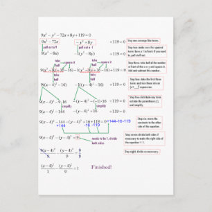 Carte Postale Math