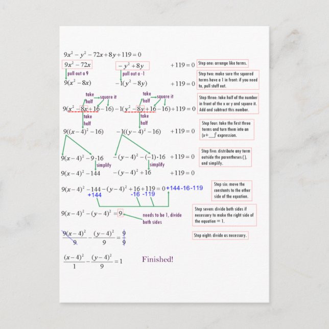 Carte Postale Math (Devant)