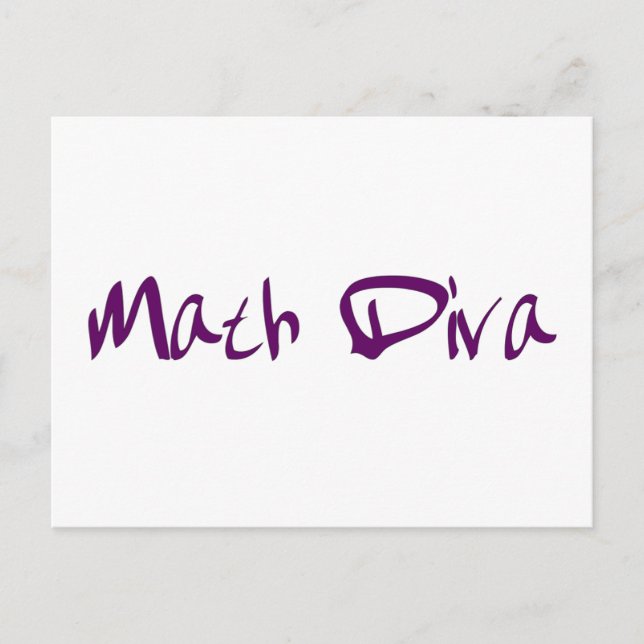 Carte Postale Math Diva (Devant)