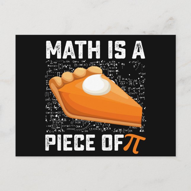 Carte Postale Math Est Une Pièce De Pi Day Pie Mathématiques (Devant)