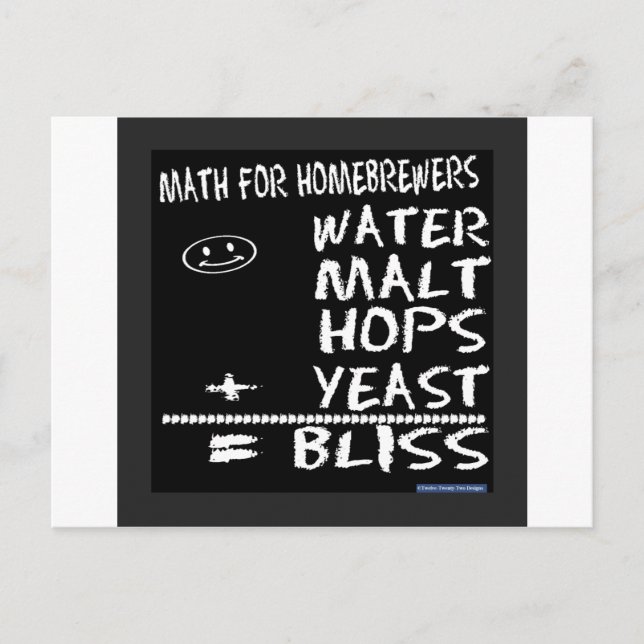 Carte Postale Math For Homebrewers (Devant)