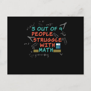 Carte Postale Math Funny Dire Mathématicien
