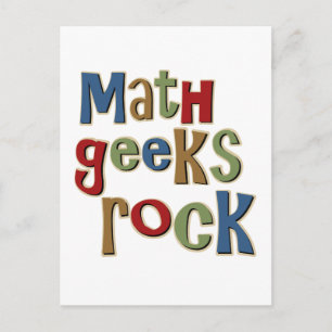 Carte Postale Math Geek Rock
