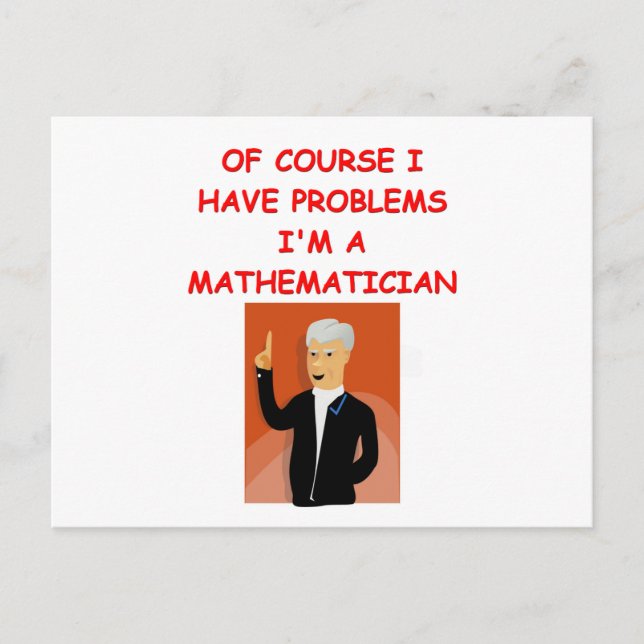 Carte Postale math joke (Devant)