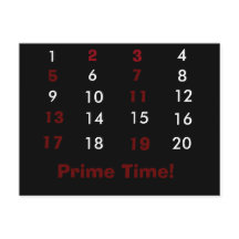 Carte postale Math Prime Time
