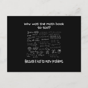 Carte Postale Math Quel est votre problème ?