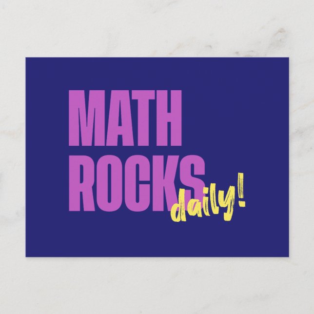Carte Postale Math Rocks Daily (Devant)