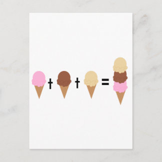 Carte Postale Mathe de crème glacée
