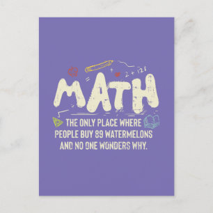 Carte Postale Mathématiques Mathématiques Mathématiques Math Ens