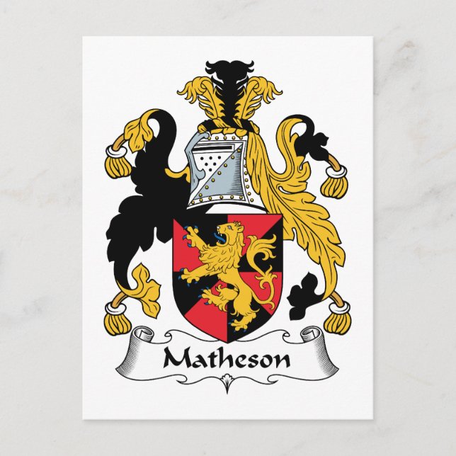 Carte Postale Matheson Family Crest (Devant)