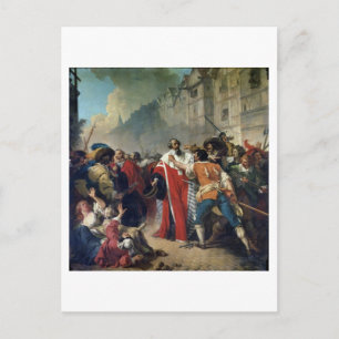 Carte Postale Mathieu Mole a stoppé par the Parisian crowd o