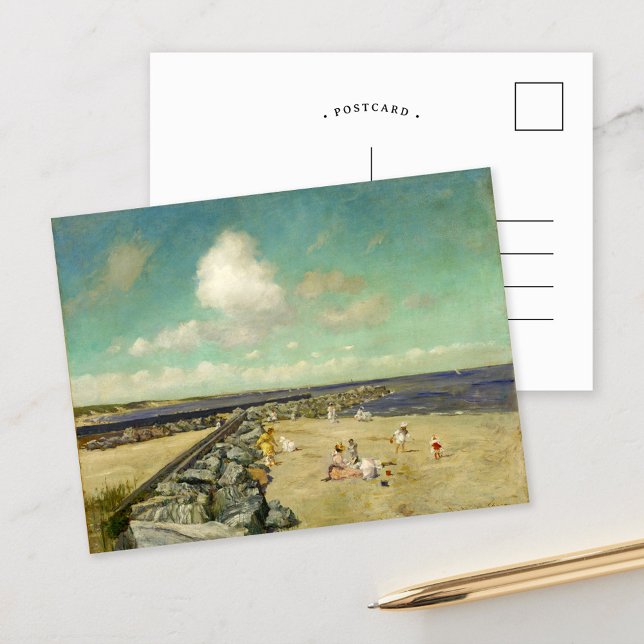 Carte Postale Matin à Breakwater | William Merritt Chase (Créateur téléchargé)